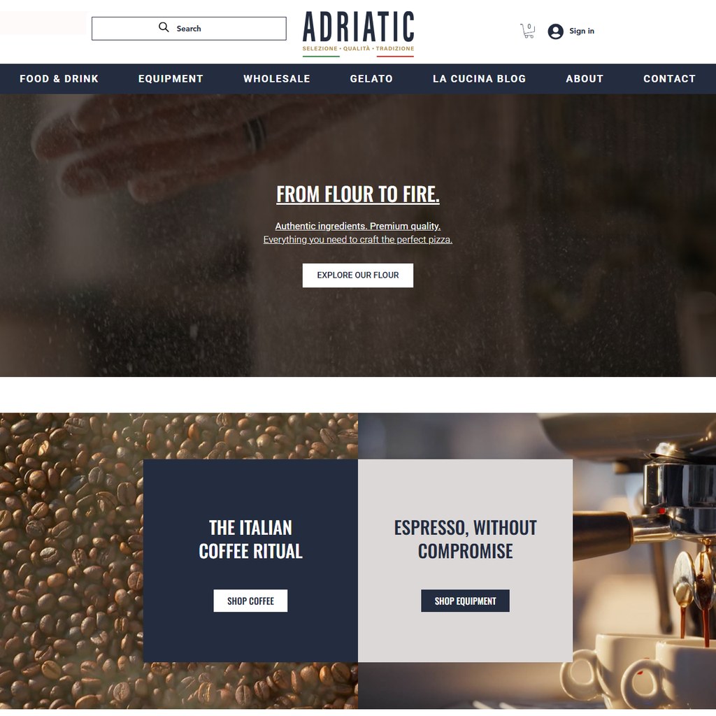 Adriatic website by Tailoredwebs